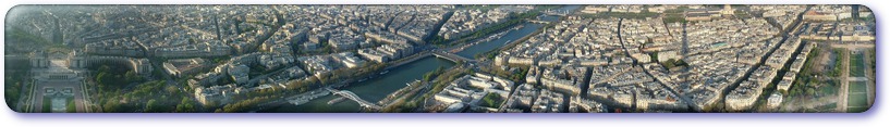 Medium resolution panorama of Paris from the Eiffel Tower