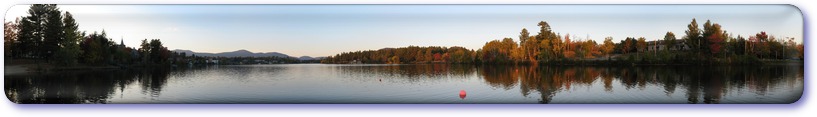 Medium resolution panorama of Lake Placid from the South