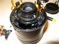 Lens motor assembly position